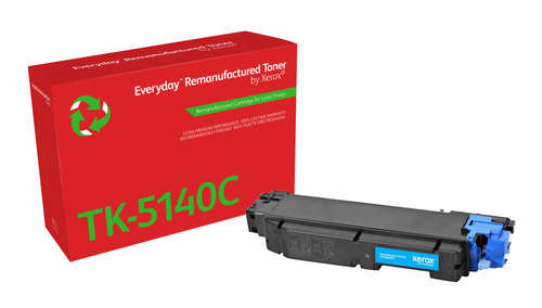 [006R04800] Xerox Everyday Kyocera TK5140 Cyan Cartucho de Toner Remanufacturado - Reemplaza 1T02NRCNL0/TK5140C