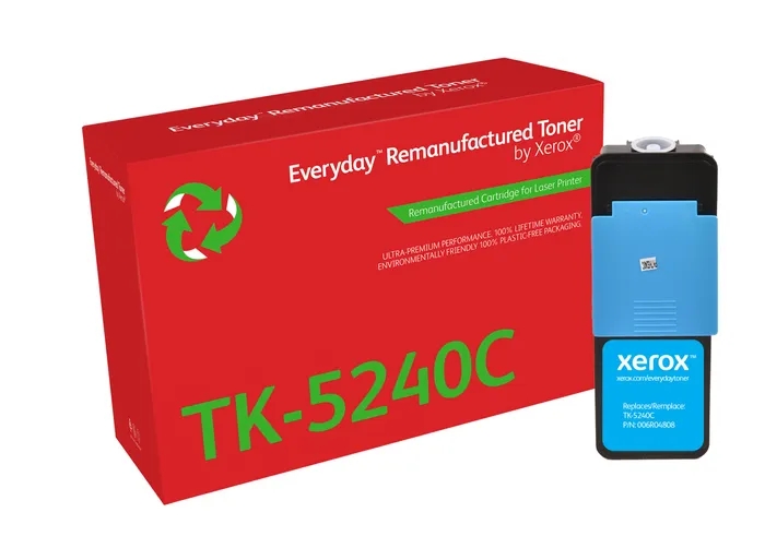 [006R04808] Xerox Everyday Kyocera TK5240 Cyan Cartucho de Toner Remanufacturado - Reemplaza 1T02R7CNL0/TK5240C