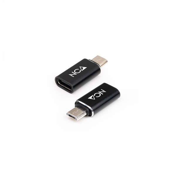[10.02.0014] Nanocable Adaptador Micro USB/M A USB-C/H - Color Negro