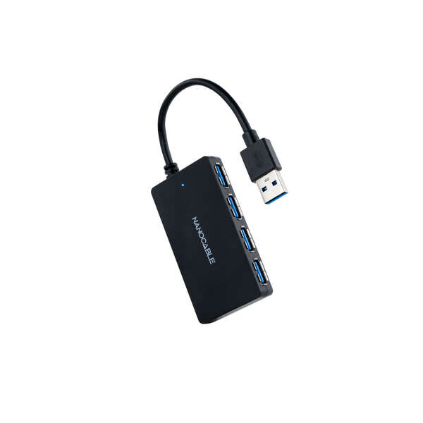 [10.16.4403] Nanocable Hub USB-A 3.0 con 4x USB-A 3.0 - Cable de 0.15m