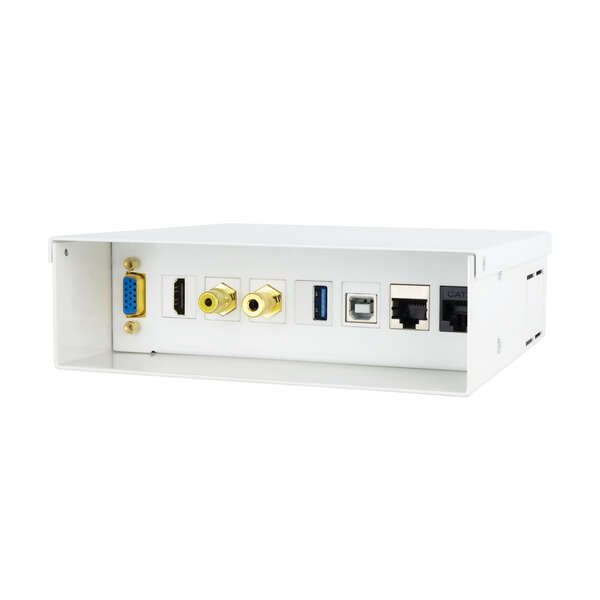 Nanocable Caja de Conexiones Multimedia de Pared VGA, HDMI, Jack3.5, RCA, USB 2.0 B, USB 3.0, 2x RJ-