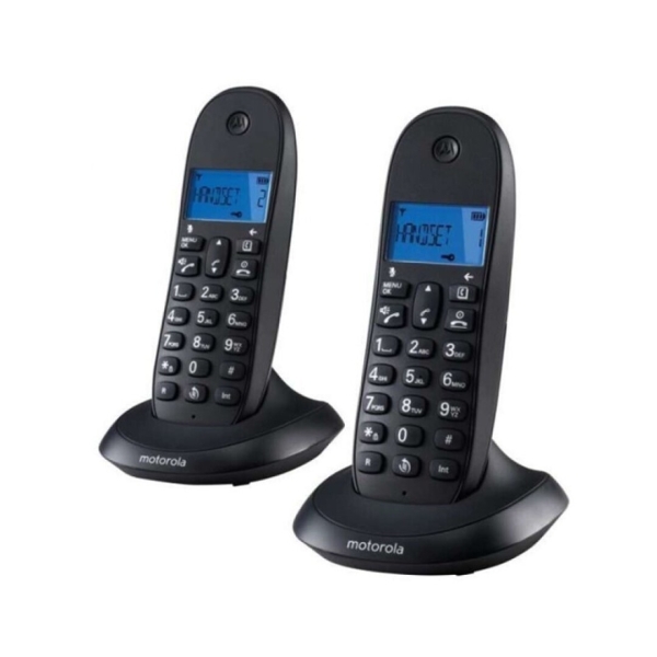 [107C1002CB+] Motorola C1002L Telefono Inalambrico Dect + 1 Supletorio - Identificador de Llamada - Manos Libres