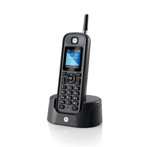 [107O201NEGROF] Motorola O201 Telefono Inalambrico Dect - Larga Distancia - IP67 - Manos Libres