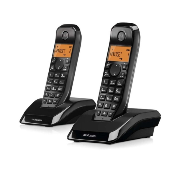 [107S1202BLACK] Motorola S1202 Telefono Inalambrico Dect + 1 Supletorio - Identificador de Llamada - Contestador - M