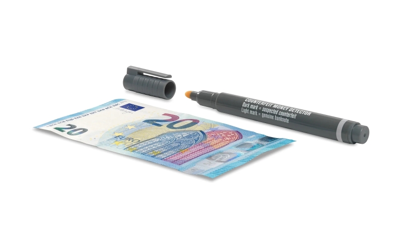 Safescan 30 Boligrafo Detector de Billetes Falsos - Verificacion en 2 Segundos - Tinta con Base de Y