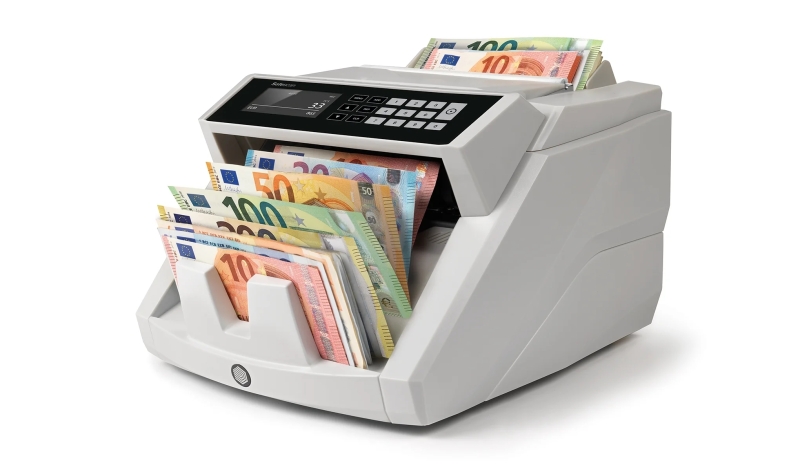 Safescan 2465-S Contadora de Billetes - Puede Contar Billetes de Euro Mezclados - Capacidad hasta 30
