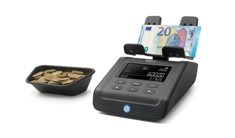 Safescan 6175 Balanza Contadora de Dinero - Cuenta Billetes y Monedas por su Peso - Tambien Articulo
