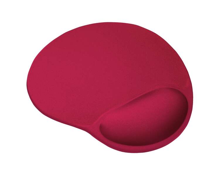 [TR20429] Trust BigFoot Alfombrilla Raton Ergonomica - Reposamuñecas de Gel - 23.6 x 20.5 cm - Color Rojo