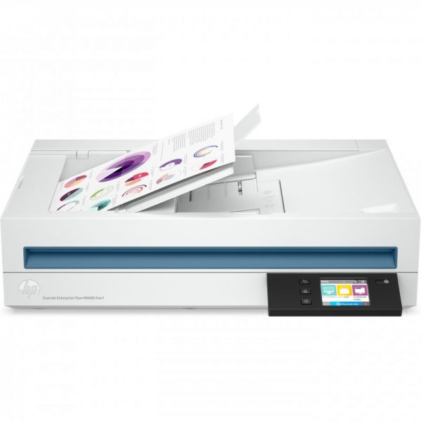 [20G08A] HP ScanJet Enterprise Flow N6600 fnw1 Escaner Documental WiFi Duplex - Alimentador Automatico de Doc