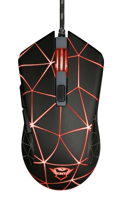 [TR22988] Trust Gaming GXT 133 Locx Raton USB 4000dpi - 6 Botones - Iluminacion LED - Cable Trenzado de 1.80m