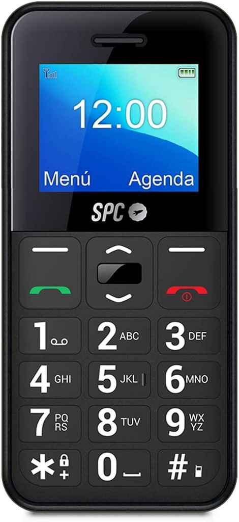 SPC Telefono Movil de Teclas Grandes - Diseño Compacto y Resistente - Boton SOS - Configuracion Remo