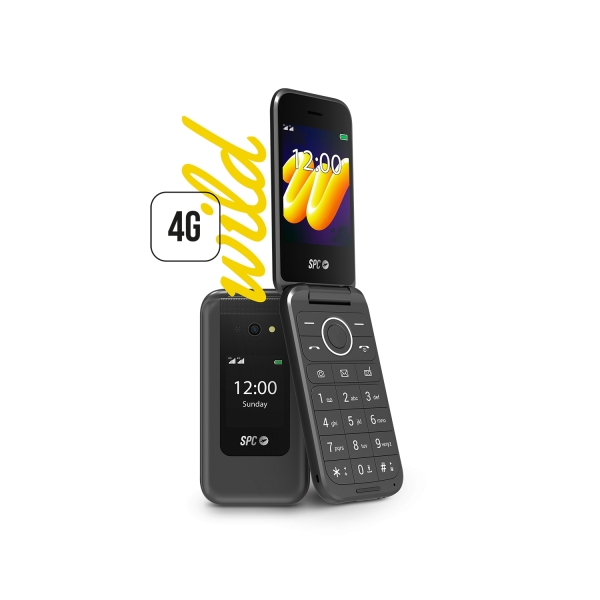 [2336N] SPC Wild Telefono Movil 4G con Pantallas Principal 2.8" Exterior 1.77" y Tapa - Camara, Radio FM, Li