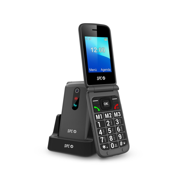 [2339N] SPC Stella 3 Telefono Movil Para Mayores con Tapa - Boton SOS - Botones y Teclas Grandes - Ayuda Int