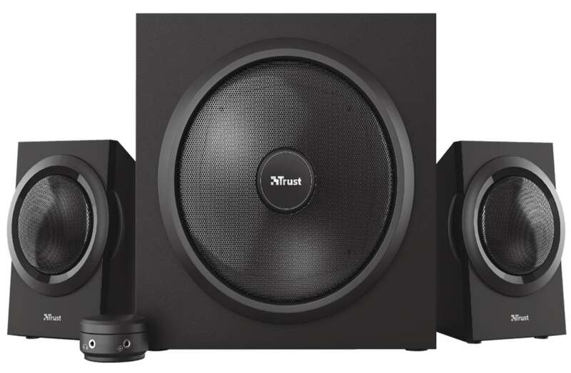 [TR23696] Trust Yuri Sistema de Altavoces 2.1 120W - Subwoofer 30W - Control de Bajos - Cable de 1.50m - Color