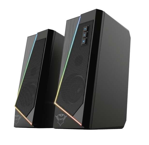 [TR24070] Trust Gaming GXT 609 Zoxa Altavoces USB 2.0 12W - Iluminacion LED RGB - Altavoz de 40mm - Color Negr