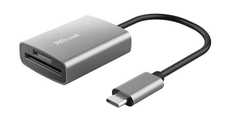 [TR24136] Trust Dalyx Lector de Tarjetas USB-C - SD, MicroSD - Aluminio