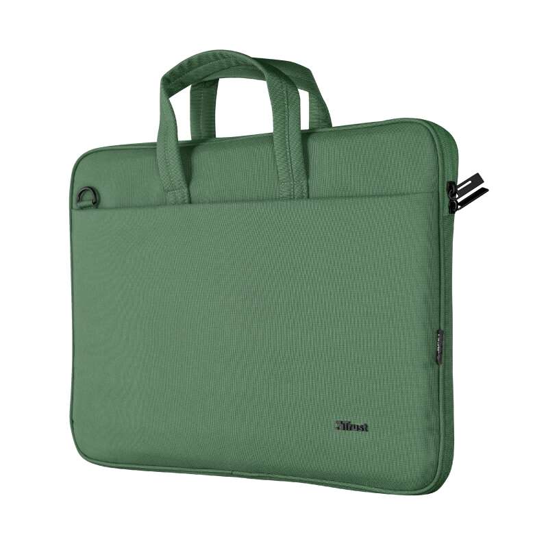 [TR24450] Trust Bologna Maletin para Portatil hasta 16" - Fabricado con Materiales Reciclados - Compartimento