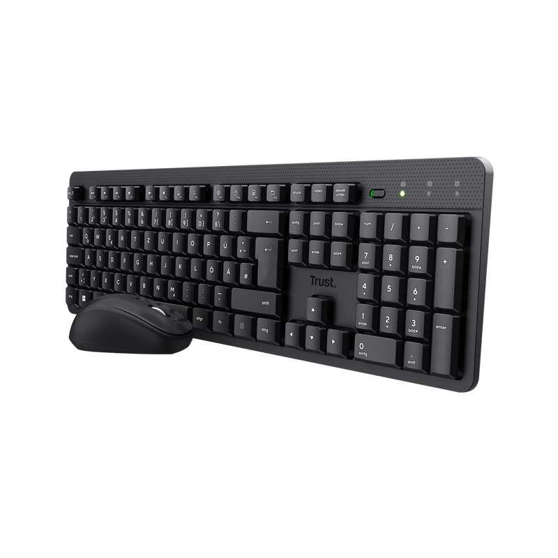 [TR25356] Trust TKM-360 Pack Teclado y Raton Inalambricos y Silenciosos - 1600dpi - 13 Teclas Multimedia - Col