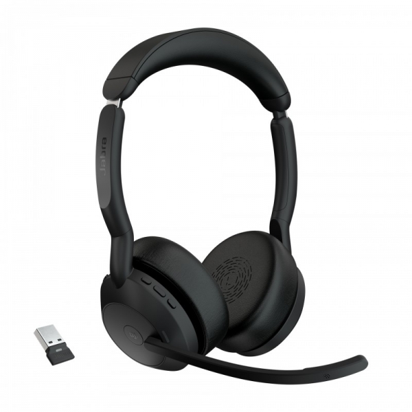 [25599-999-999] Jabra Evolve2 55 MS Stereo Auriculares con Microfono Bluetooth - Cancelacion de Ruido - Autonomia ha