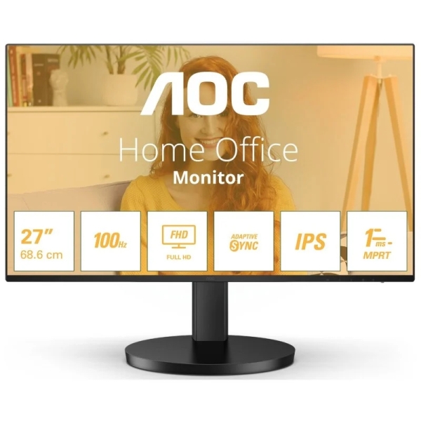 [27B3HA2] AOC Monitor 27" LED IPS FullHD 1080p 100Hz - Respuesta 1ms - Angulo de Vision 178° - Altavoces Incor