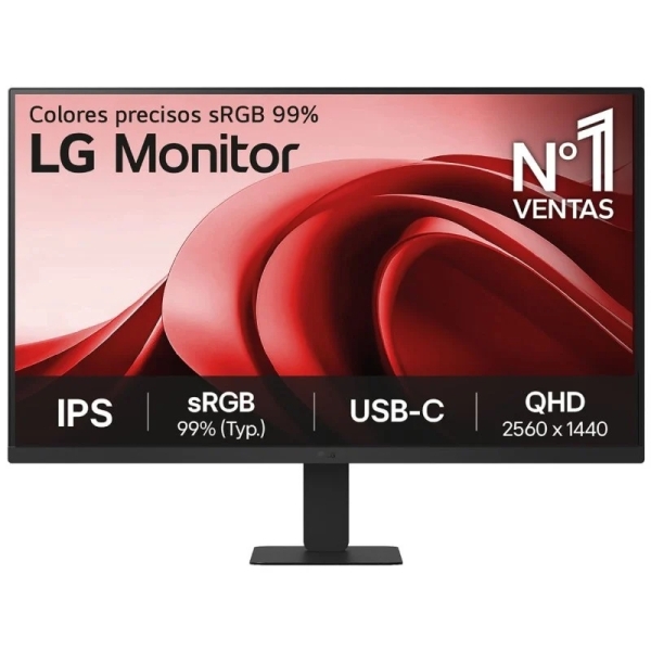 [27U631A-B] LG 27U631A-B Monitor LED 27" IPS QHD 100Hz HDR - Respuesta 5ms - Ajustable de Inclinacion - HDMI, US