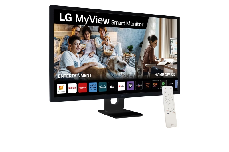 LG Smart Monitor 31.5" IPS Full HD 1080p HDR10 - WebOS 23, Bluetooth, HDMI, DisplayPort, USB-A - Alt