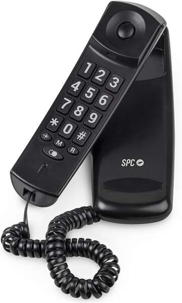 [3610N] SPC Original Lite 2 Telefono Fijo - sin Pilas - sin Conexion a la Luz - Indicador Luminoso - 10 Memo