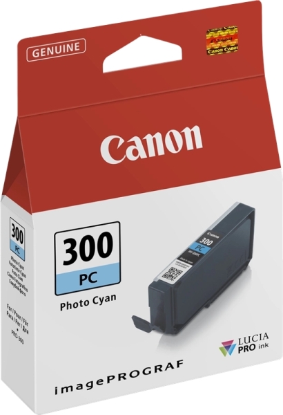 [4197C001] Canon PFI300 Cyan Photo Cartucho de Tinta Original - 4197C001/PFI300PC