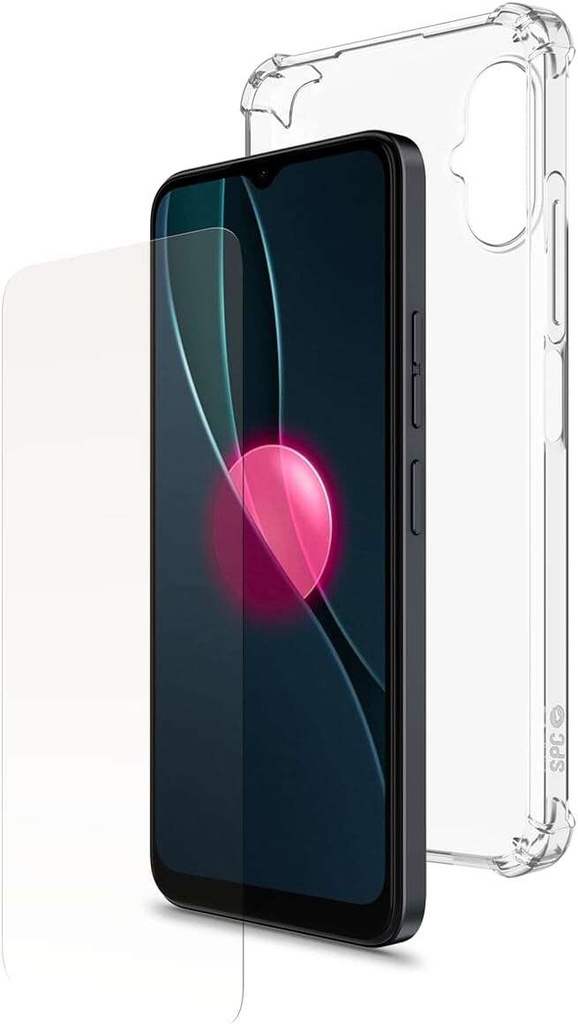 SPC Pack de Funda y Cristal Templado Compatible con SPC Discovery de 6.5" - Carcasa Extrarresistente