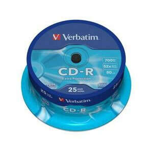 [43432] Verbatim CD-R 52x 700MB (Tarrina 25 Uds)