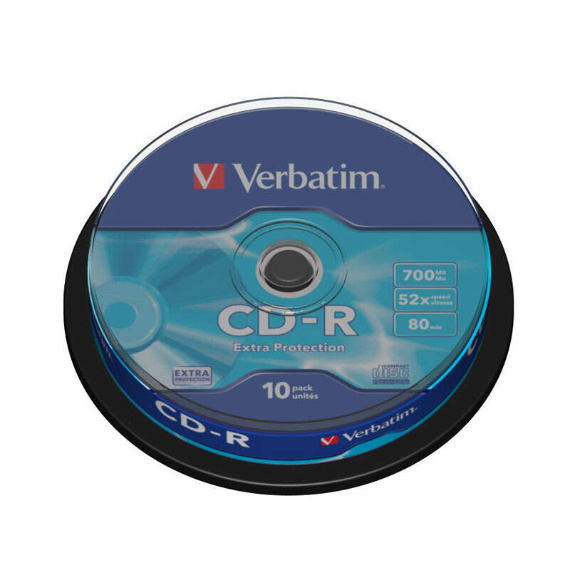[43437] Verbatim CD-R 52x 700MB (Tarrina 10 Uds)
