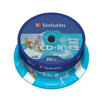 [43439] Verbatim CD-R Printables 52x 700MB (Tarrina 25 Uds)