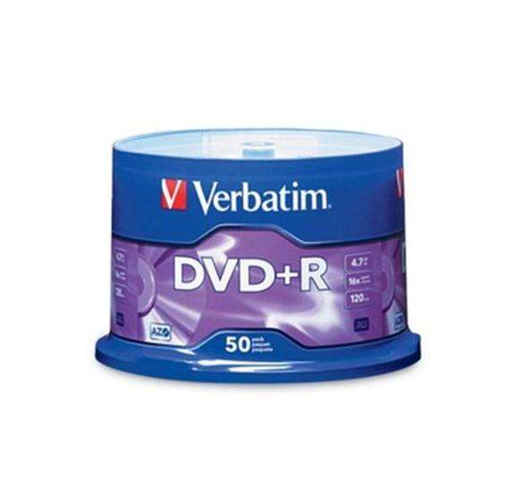 [43550] Verbatim DVD+R 16x 4.7GB (Tarrina 50 Uds)