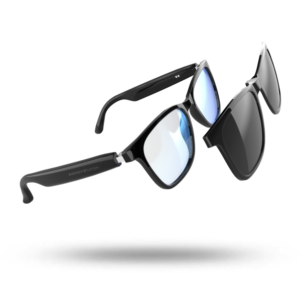 Energy Sistem RayFlex Music Gafas Bluetooth - Cristales Anti Luz Azul + Cristales Magneticos Polariz
