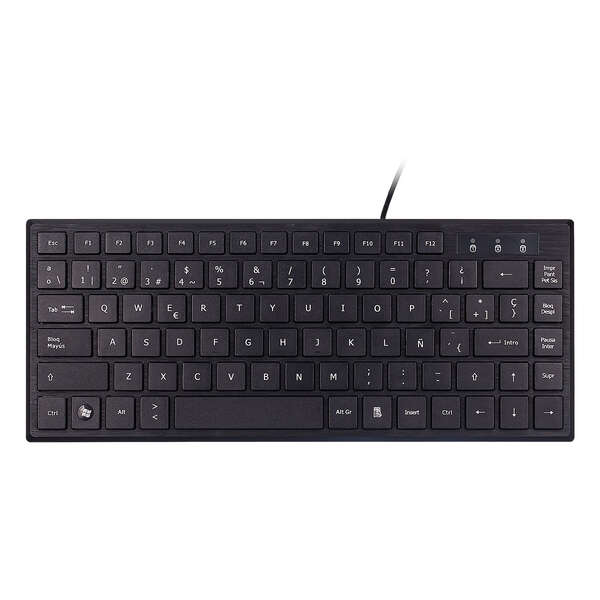 [50542] Unykach KB302 Mini Teclado USB con 83 Teclas - Ultraplano - Color Negro