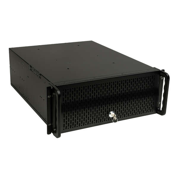 Unykach UK4129 Caja Rack 4U 19" - Tamaños de Disco Soportados 3.5" - Filtro Frontal Antipolvo - Cier