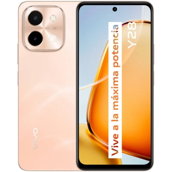 [5667180] Vivo Y28 Smartphone Pantalla 6.68" - 4GB - 128GB - Camara 50Mp - Bateria 6000mAh - Admite Carga de 44W - Color Naranja