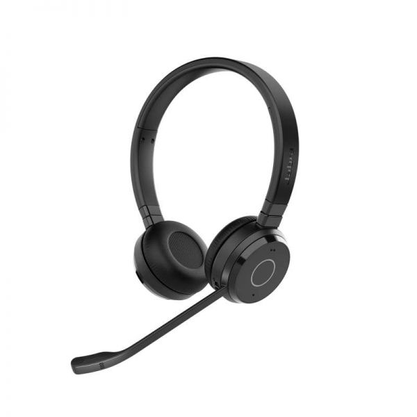 Jabra Evolve 65 TE UC Stereo Auriculares con Microfono Bluetooth - Cancelacion de Ruido - Autonomia