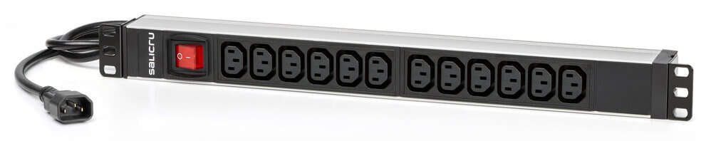 [680CA000002] Salicru Regleta SPS PDU Unidad de Distribucion de Energia - 12 Tomas IEC C13 - Color Negro