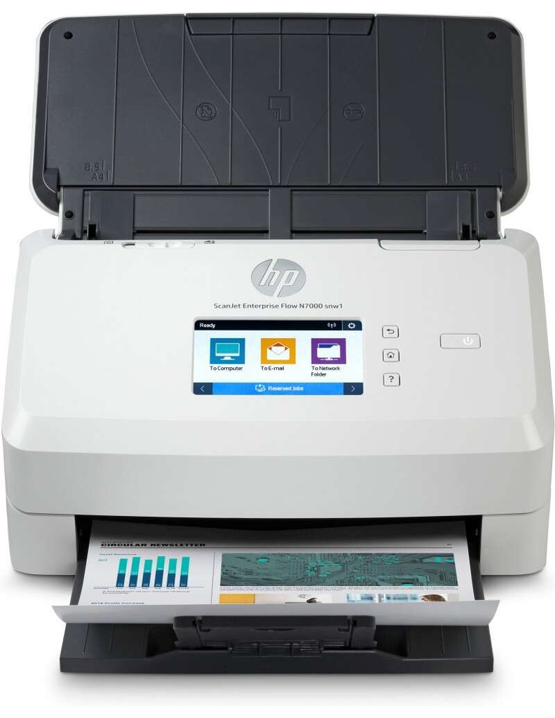 [6FW10A] HP ScanJet Enterprise Flow 7000 snw1 Escaner Documental WiFi - Hasta 75ppm - Alimentador Automatico