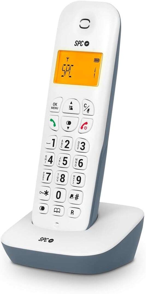 [7300AS] SPC Air Telefono Fijo Inalambrico - Pantalla Retroiluminada 35x22mm - Identificacion de Llamadas - C
