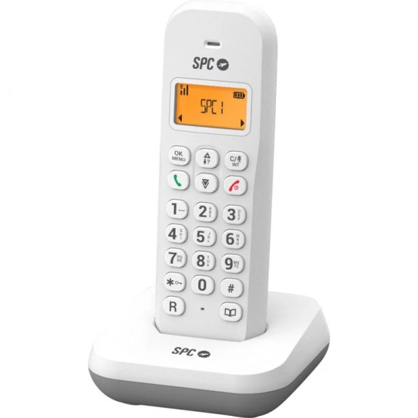 [7334B] SPC Keops Telefono Fijo Inalambrico DECT - Pantalla Iluminada - Agenda 50 Contactos - Identificador