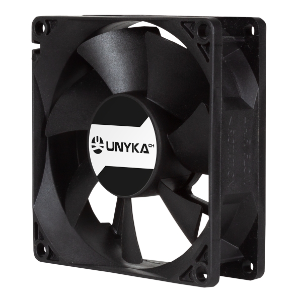 [80.80.25] Unykach Server Ventilador 80mm de Doble Bola - Velocidad Max. 2000rpm - Conector de 4 Pines con Cont