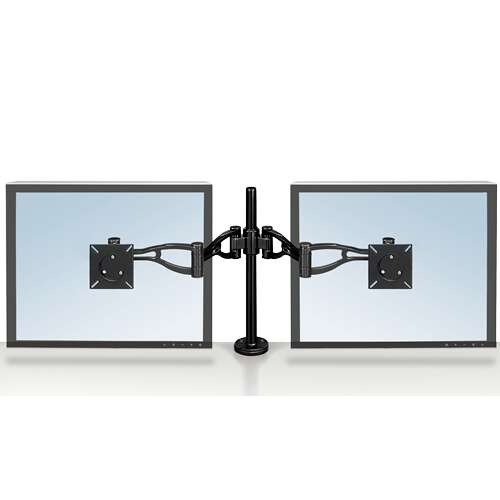 [8041701] Fellowes Professional Series Brazo Doble para Monitor - Ajustable en Altura - Regulable en Profundid