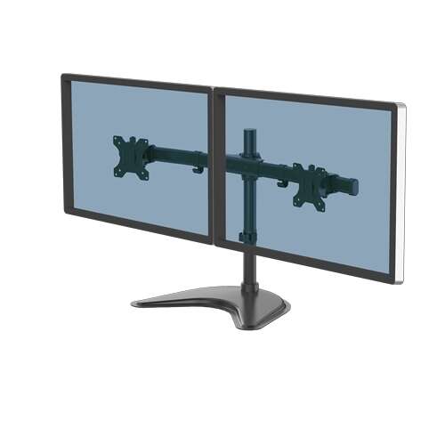Fellowes Professional Series Peana para Monitor Doble - Gestion de Cables Integrada - Hasta 30" y 8