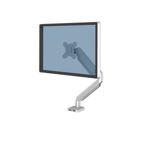 [8056401] Fellowes Platinum Series Brazo para Monitor Individual - Ajustable con Muelle de Gas - 2 Puertos USB