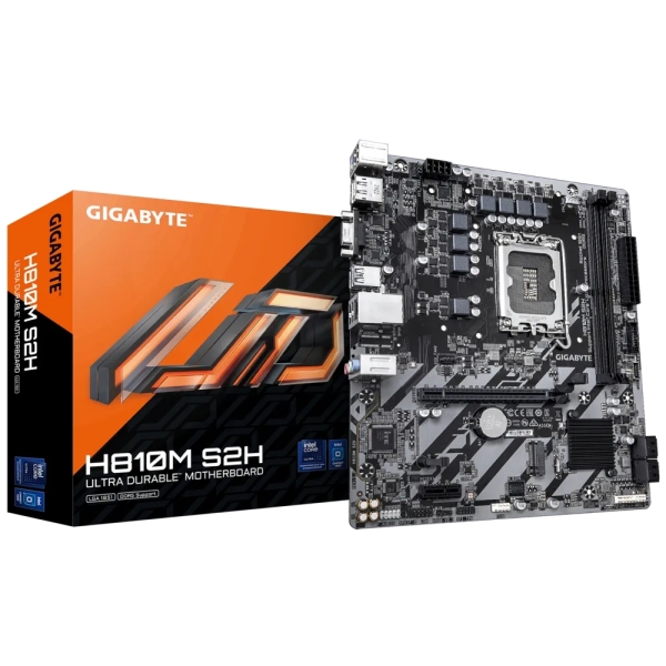 Gigabyte H810M S2H Placa Base Intel 1851 2x DDR5 - M.2, SATA, PCIe4.0 - HDMI, DisplayPort, VGA, RJ-4