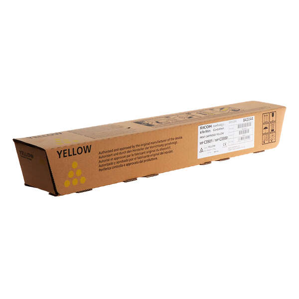 Ricoh Aficio MP-C2800/MP-C3300/MP-C3001/MP-C3501 Amarillo Cartucho de Toner Original - 841125/842044