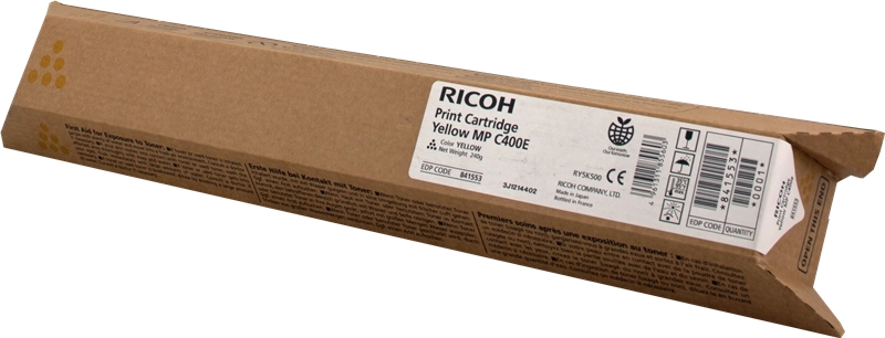 Ricoh Aficio MP-C300/MP-C400/MP-C401 Amarillo Cartucho de Toner Original - 842236/842041/841553/8413