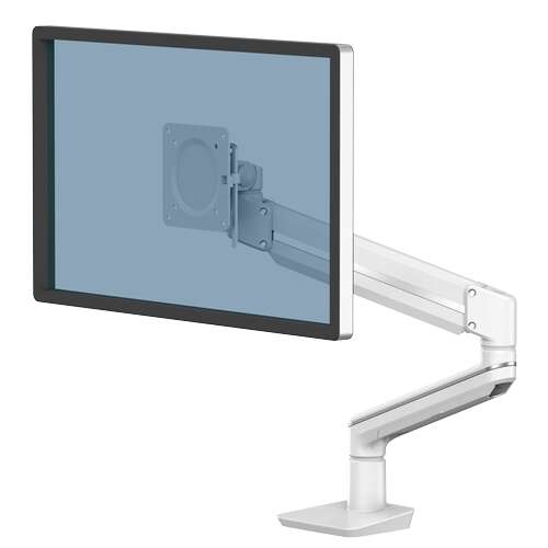 Fellowes Tallo Brazo para Monitor Individual - Hasta 9kg - Ajustable con Muelle de Gas - Color Blanc